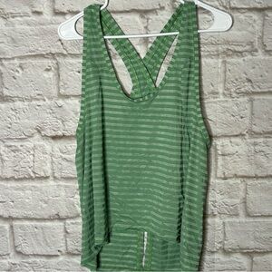 Zyia Active Forest‎ Nimbus Split Back Tank Women's size XXL Green
